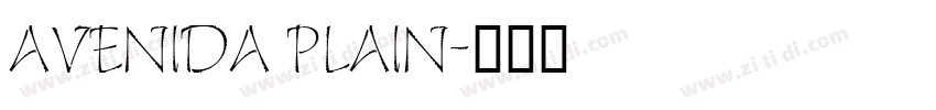 avenida plain字体转换